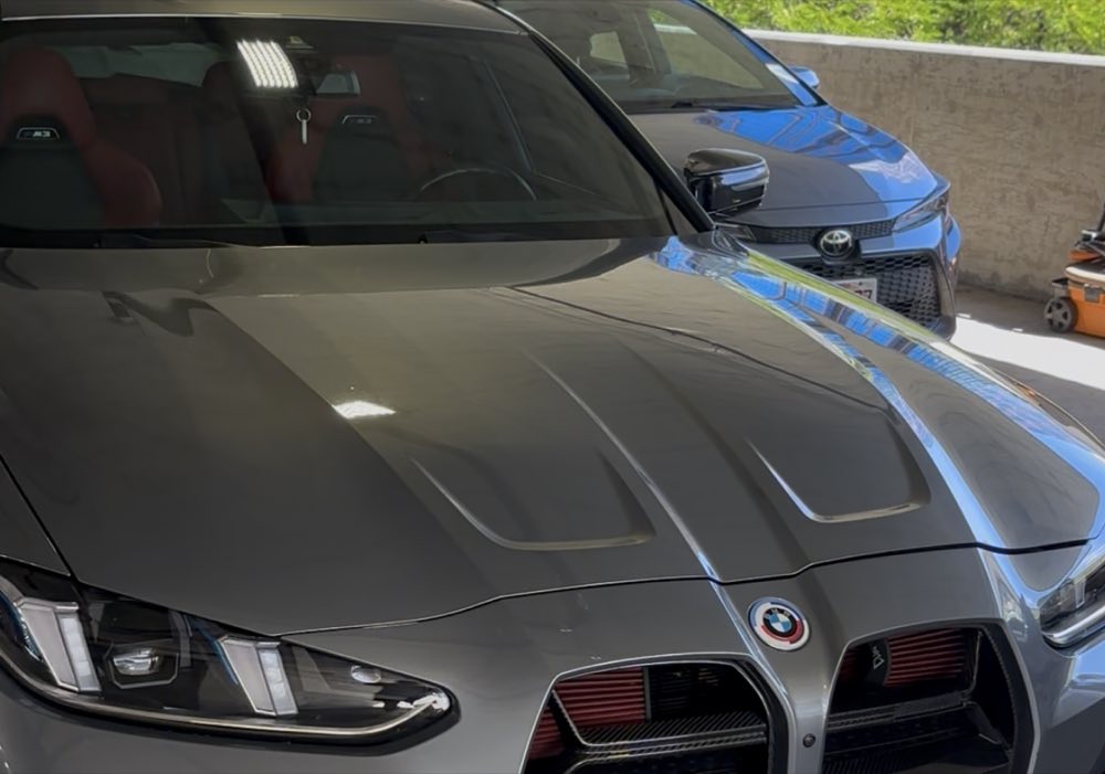 BMW M4, paint finished — mobile detailing Oahu