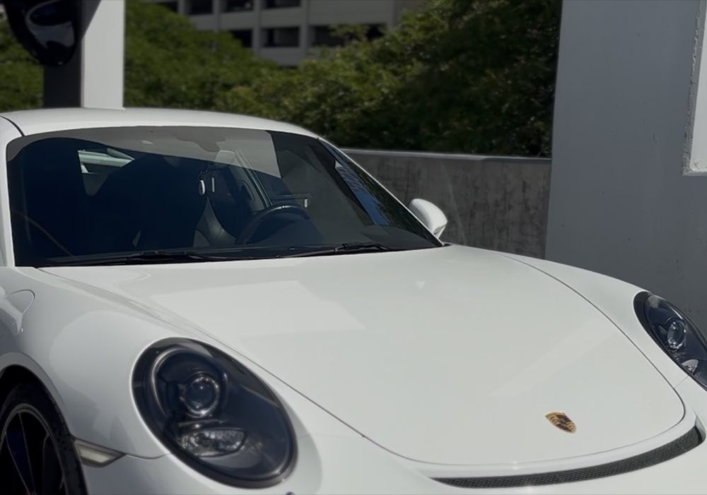 Porsche, detailed on site — mobile detailing Oahu