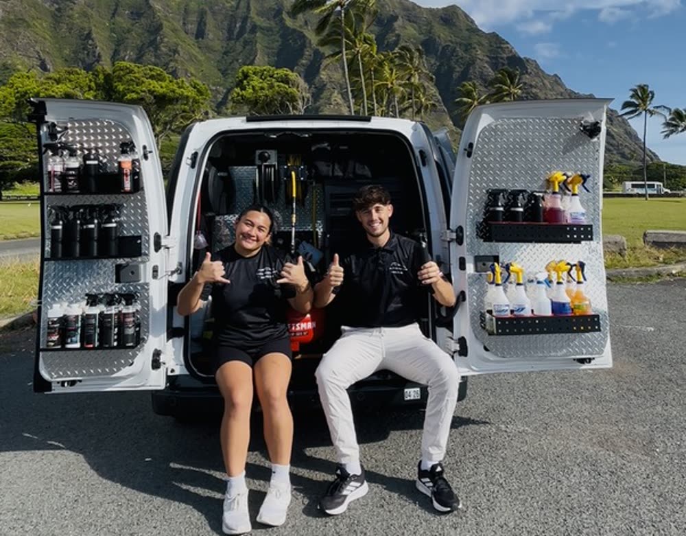 The Pure Pressure van — we bring the gear to you — mobile detailing Oahu